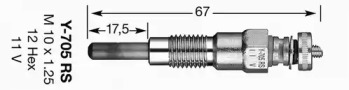 Свеча накаливания NGK 1249